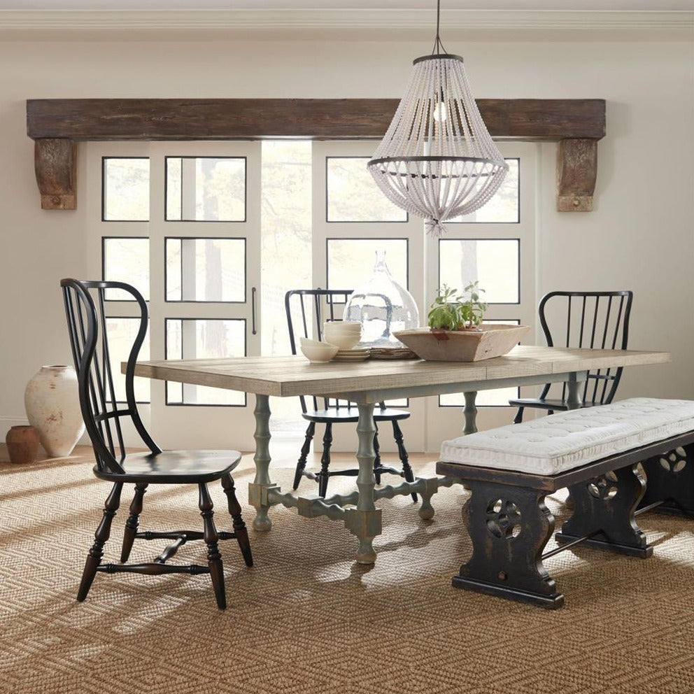 Hooker, Ciao Bella 84in Trestle Extension Dining Table