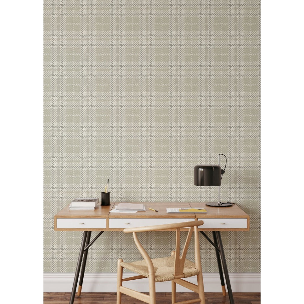 Mitchell Black, Clark Plaid Wallpaper