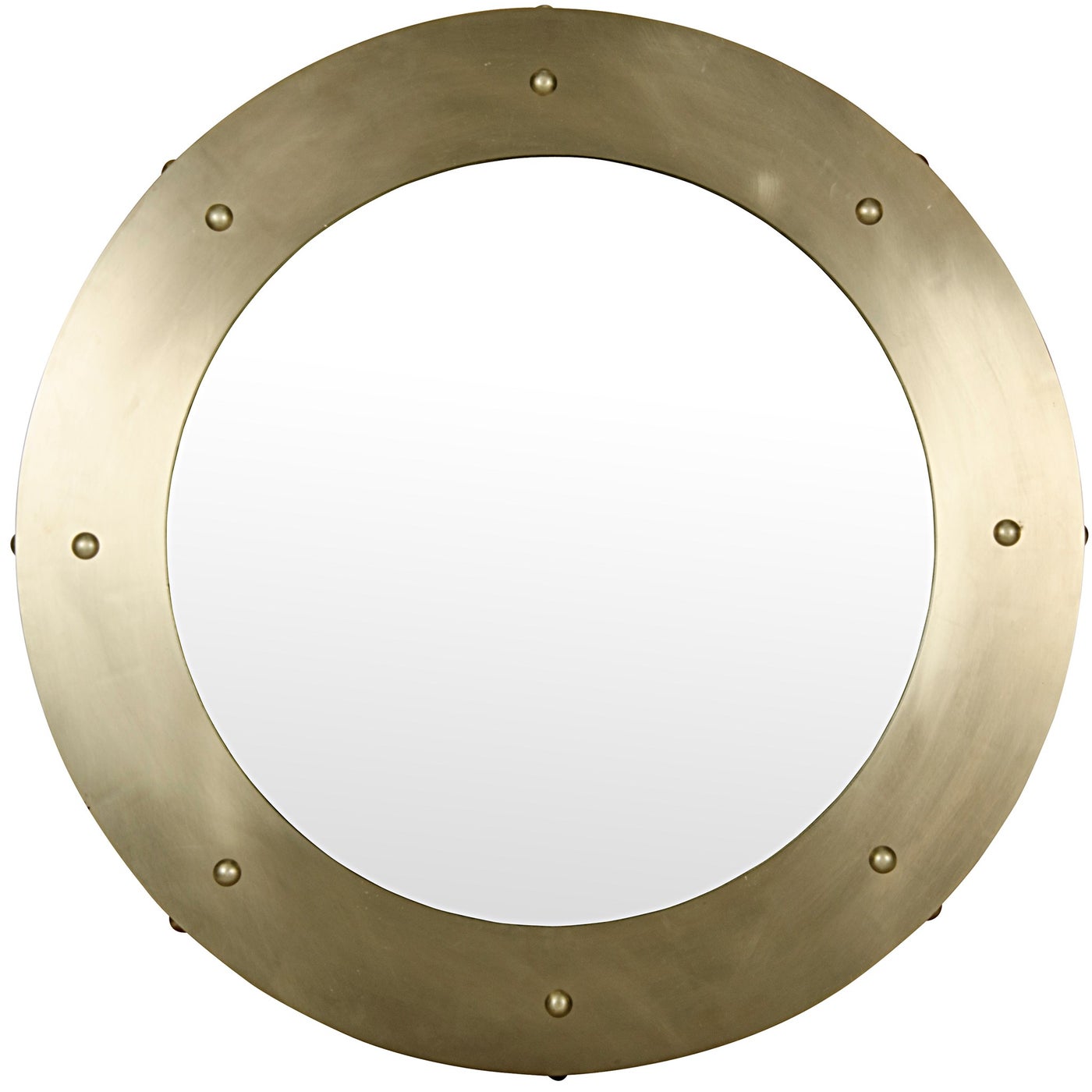 Noir, Clay Mirror - Large - Metal with Brass Finish