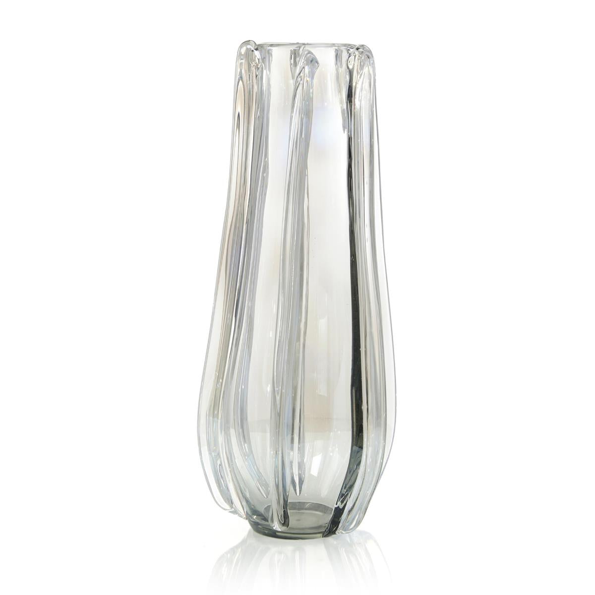 John Richard, Clear Handblown Glass Vase