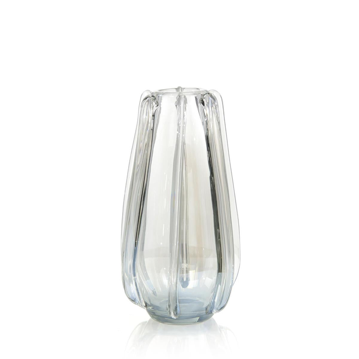 John Richard, Clear Handblown Glass Vase