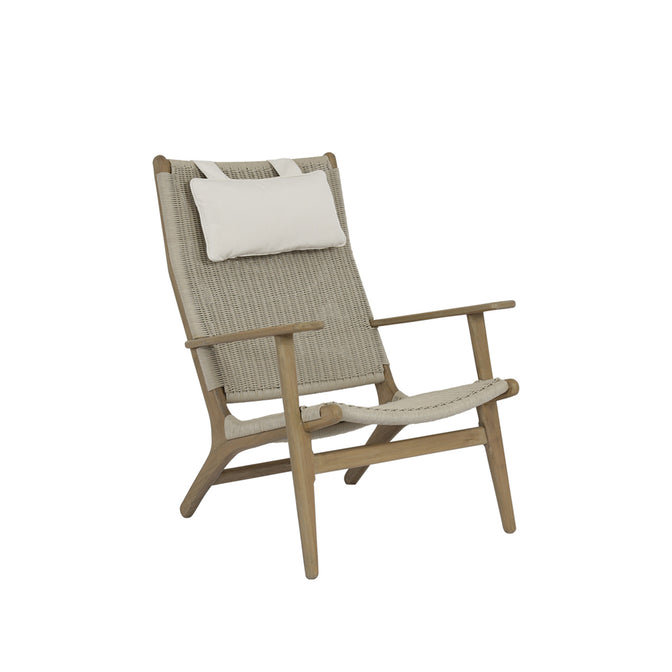 Sunset West, Coastal Teak Cushionless High Back Chair