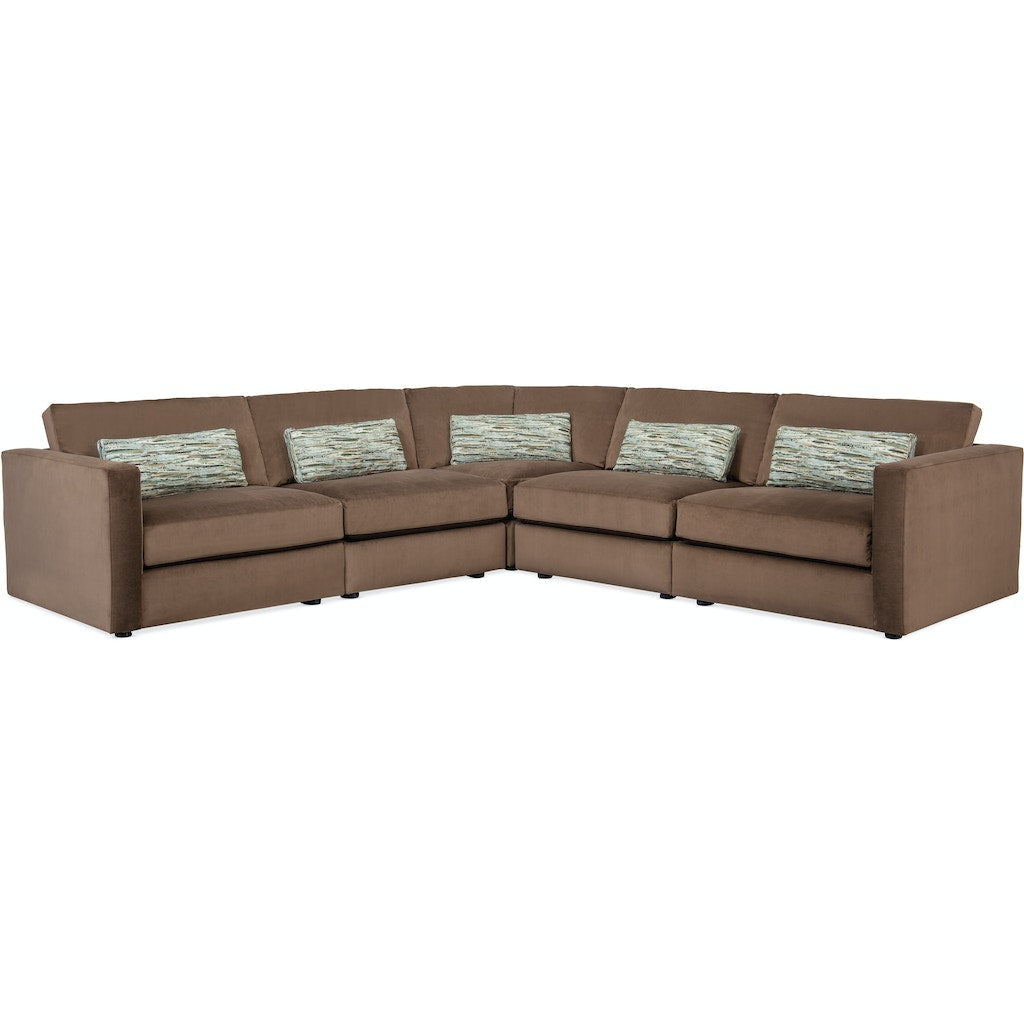 Hooker Furniture Custom, Cobble Hill Sectional Living Room 7350