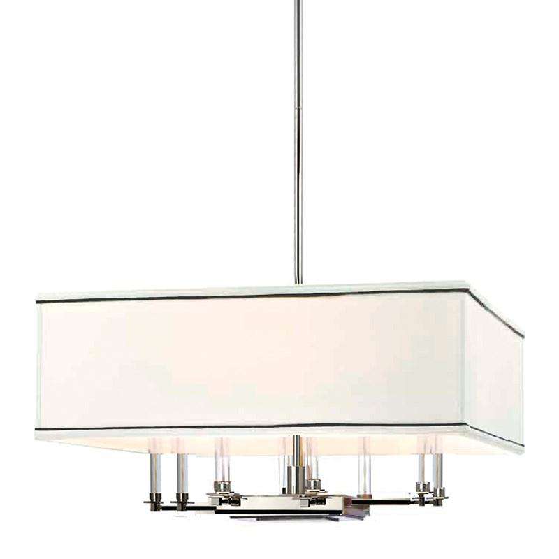 Hudson Valley, Collins 8 Light Chandelier Polished Nickel