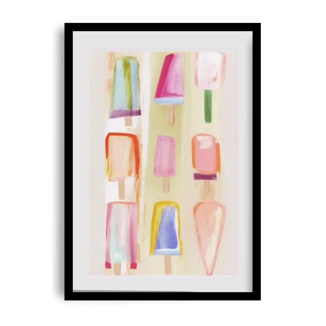 FASart, Colorful Popsicle Geometrics - Limited Edition Print