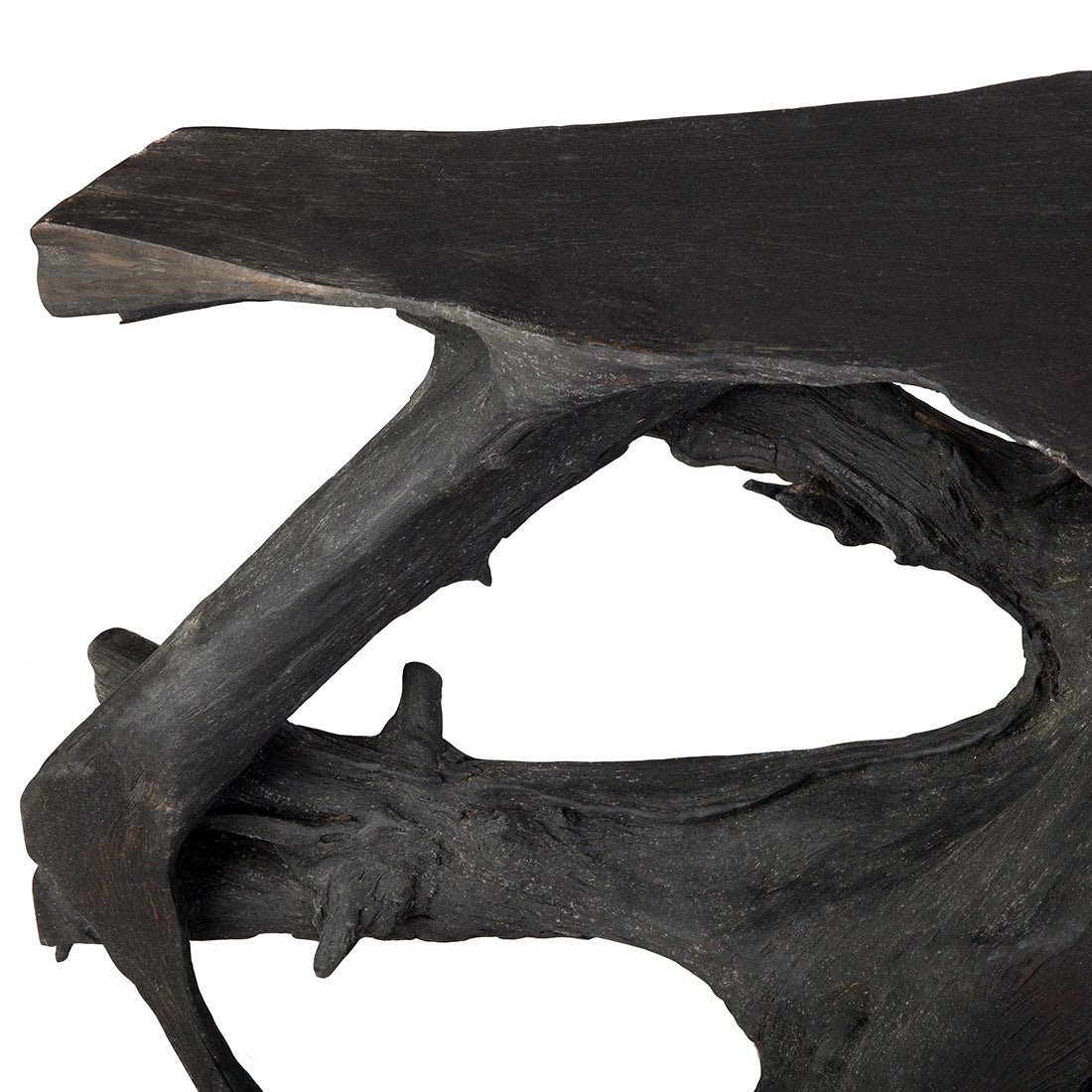 France & Son, Organic Teak Console Table - Burnt Black