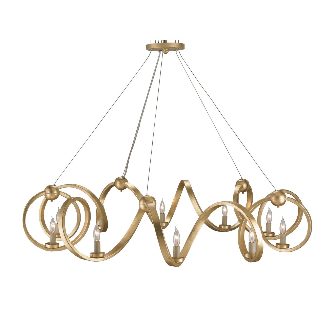 Currey, Ringmaster Gold Chandelier